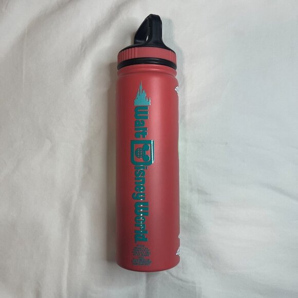 Disney Parks Mickey Park Map Aluminum Metal Travel Tumbler No Spill Sip Lid NWOT - Picture 2 of 9